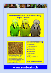 Wellensittichfutter Züchtermischung Giger-Waser