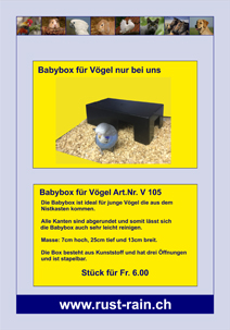 Babybox für Vögel
